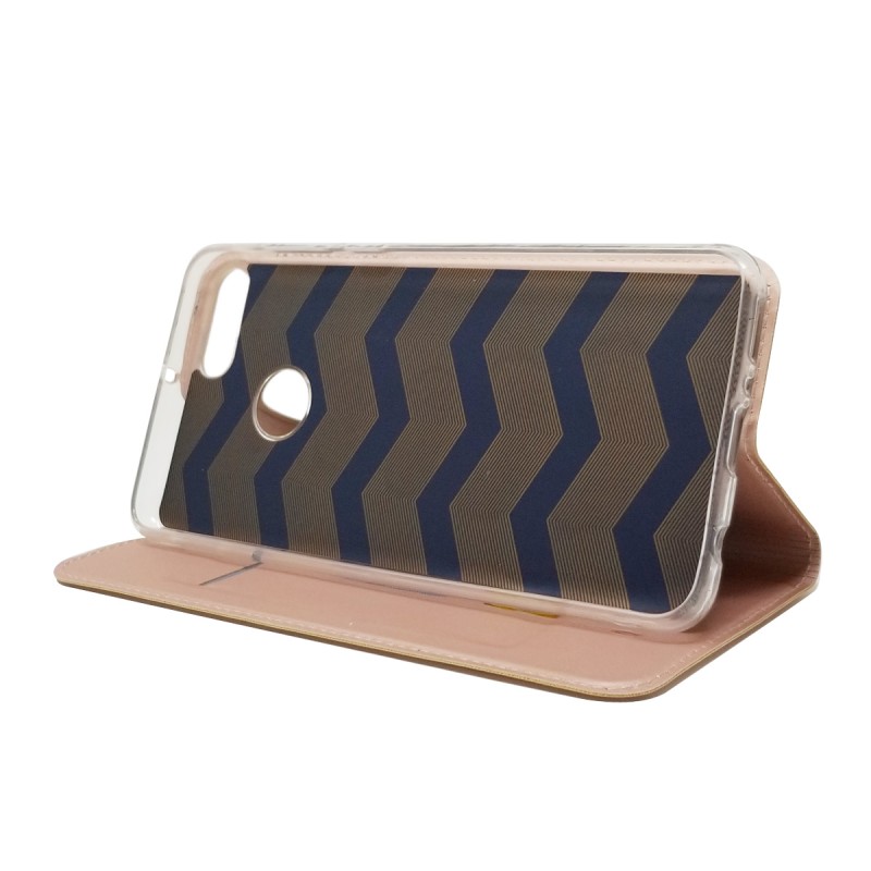 เคส Huawei Y9 (2018) #เคสฝาพับหนัง PU Magnetic Adsorption Stand Leather Card Holder