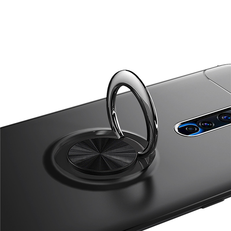 Case OPPO Reno 2F #เคสฝาหลัง TPU Finger Ring Kickstand (แผ่นโลหะแบบ Built-in)