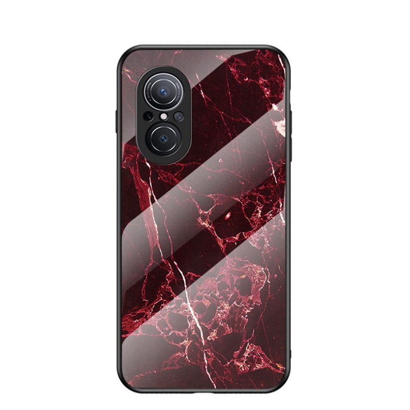 Case Huawei Nova 9 SE #เคสฝาหลัง Gradient Color ลายหินอ่อน Glass + PC + TPU Hybrid Case