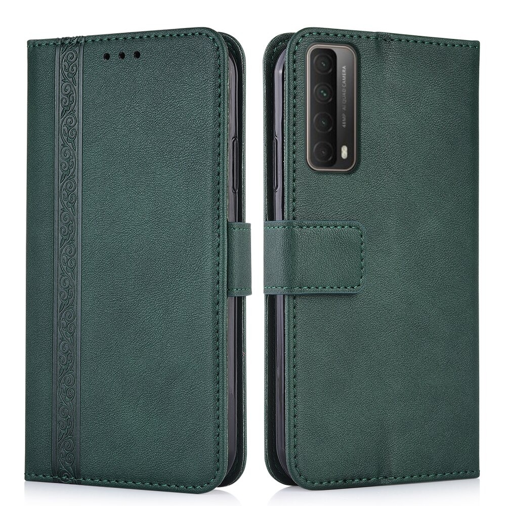 เคส Huawei Y7a #เคสฝาพับหนัง PUมีช่องเก็บบัตร Retro Leather with Wallet