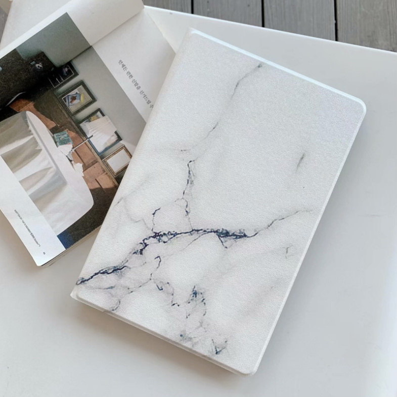 เคส Samsung Galaxy Tab S7 FE 12.4"(T730,T736) #เคสฝาพับหนัง PU+TPU พับตั้งได้ลายหินอ่อน PU Leather Protection Case with Stand