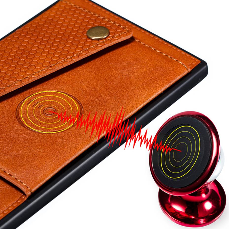 เคส Samsung Galaxy Note 10 Lite #เคสฝาหลัง TPU เคลือบหนัง PU มีที่เก็บบัตร PU Leather Coated TPU Card Holder Magnetic Kickstand