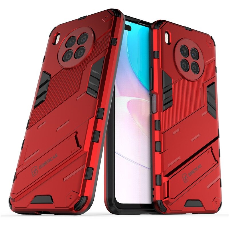 เคส Huawei Nova 8i #เคสฝาหลังพลาสติก ไฮบริด TPU + Kickstand