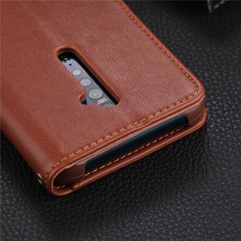 Case OPPO Reno 2 #เคสฝาพับหนัง PU มีช่องใส่บัตร AZNS Wallet Leather Stand Phone Cover