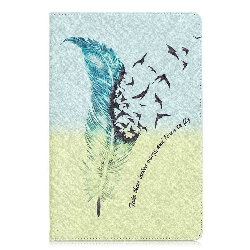 เคส Samsung Galaxy Tab S6 10.5 SM-T860 SM-T865 #เคสฝาพับสไตล์กระเป๋าสตางค์พิมพ์ลายสวยๆ Pattern Printing Magnetic Leather