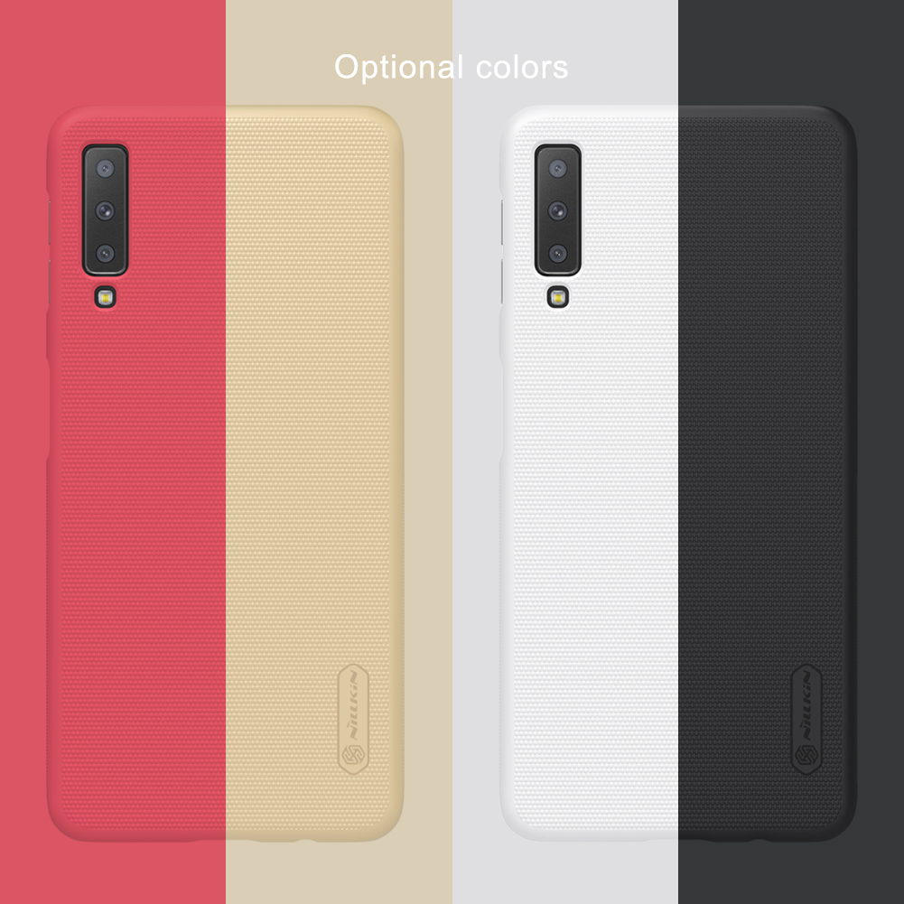 Case Samsung Galaxy A7 (2018) #เคสฝาหลังแข็ง NILLKIN แท้รุ่น Super Frosted Shield Hard Cover คุณภาพดี