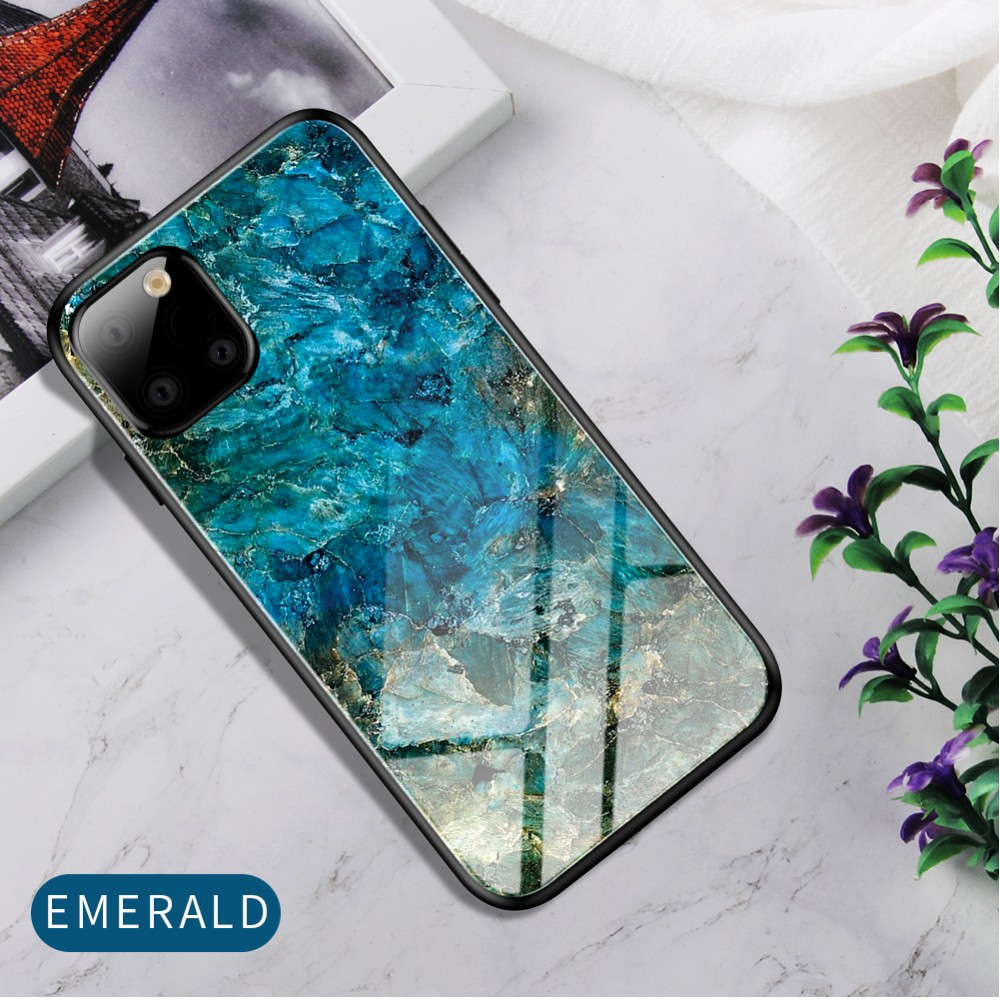 Case Samsung Galaxy Note 10 Lite #เคสฝาหลัง Gradient Color Glass + PC + TPU Hybrid Case สีเขียว (พร้อมส่ง)