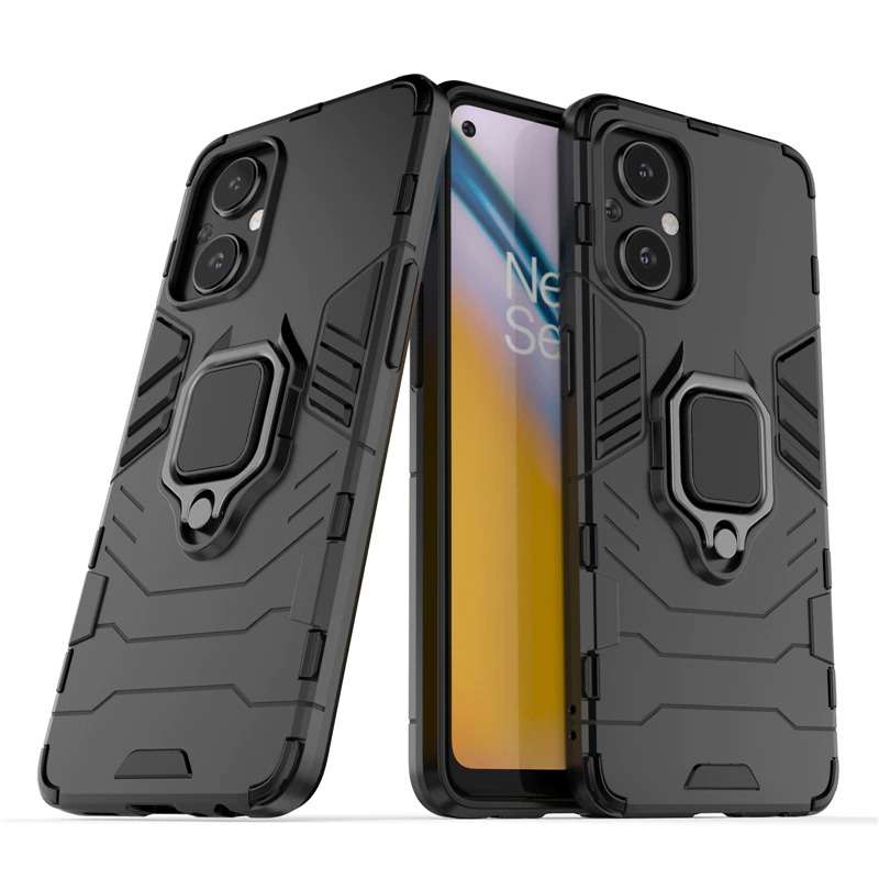 Case OPPO Reno 7z 5G #เคสฝาหลังพลาสติกแข็ง +TPU Hybrid Case มีแหวนสวมนิ้วโลหะ
