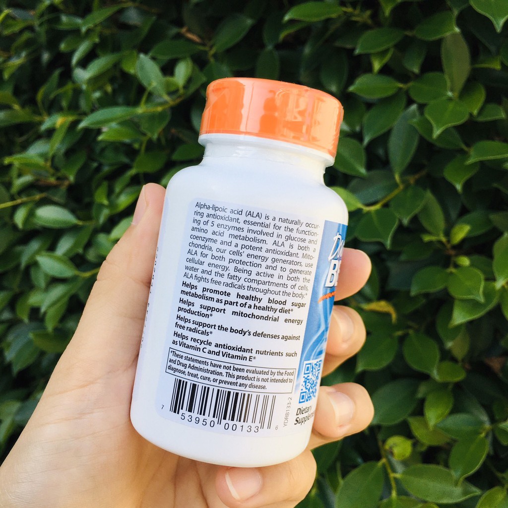 Doctor's Best® Alpha-Lipoic Acid 600mg 60 Veggie Caps Universal Antioxidant กรดอัลฟาไลโปอิก สารต้านอนุมูลอิสระ