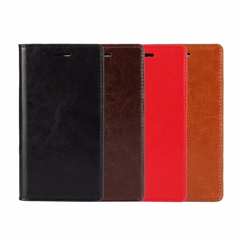 Case Huawei GR5 2017 เคสหนังแท้สไตล์กระเป๋าสตางค์ Crazy Horse