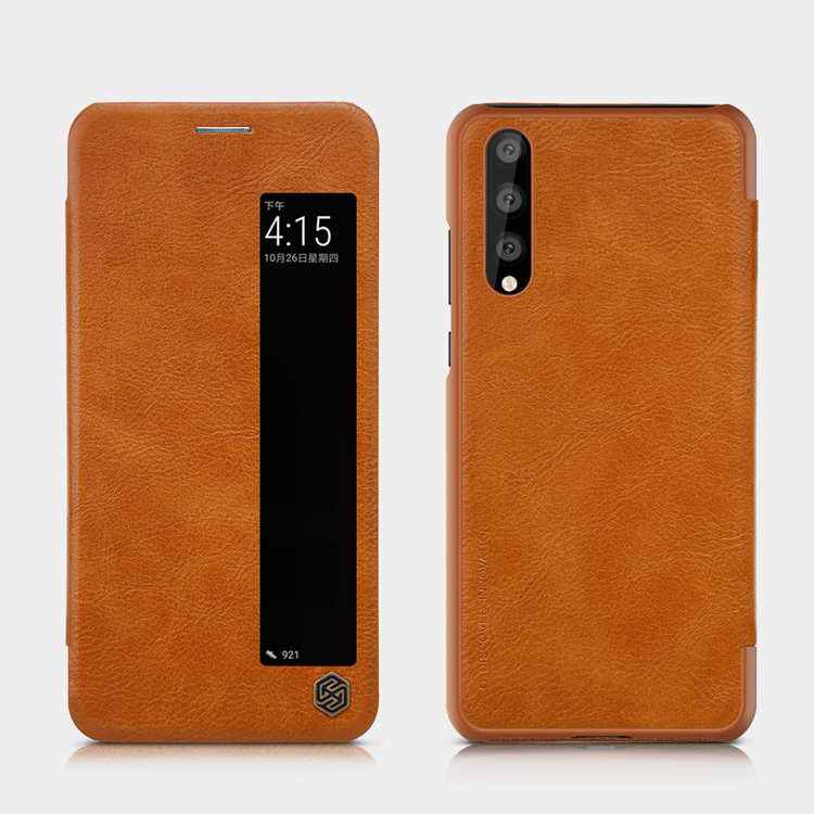 เคส Huawei P20 Pro #เคสฝาพับ NILLKIN แท้รุ่น Qin Series View Window มีช่องวิวคุณภาพดี