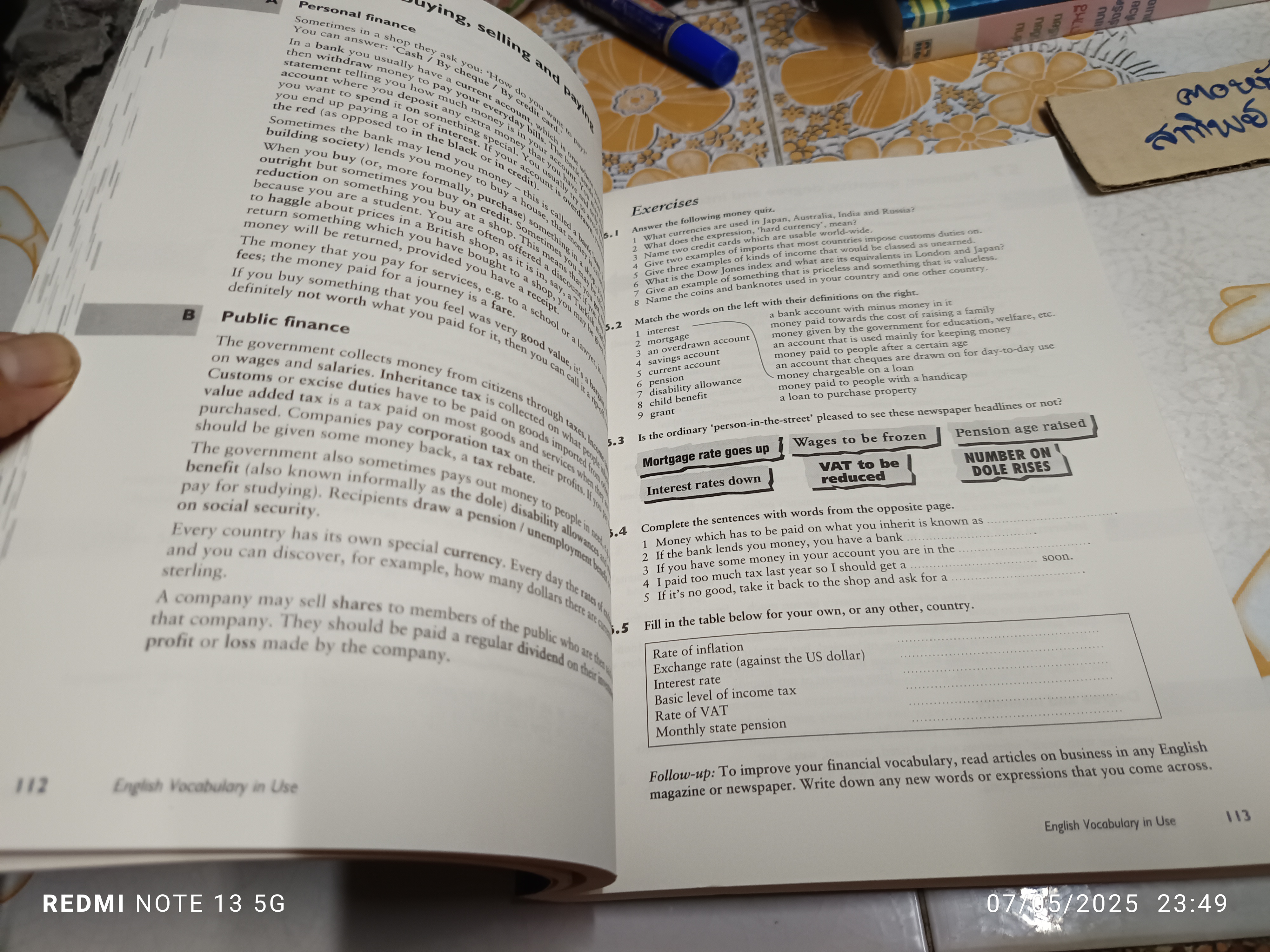 English Vocabulary in Use Upper-Intermediate Book with answers Eleven printed 2000 by McCarthy, Michael/ O'Dell, Felicity.