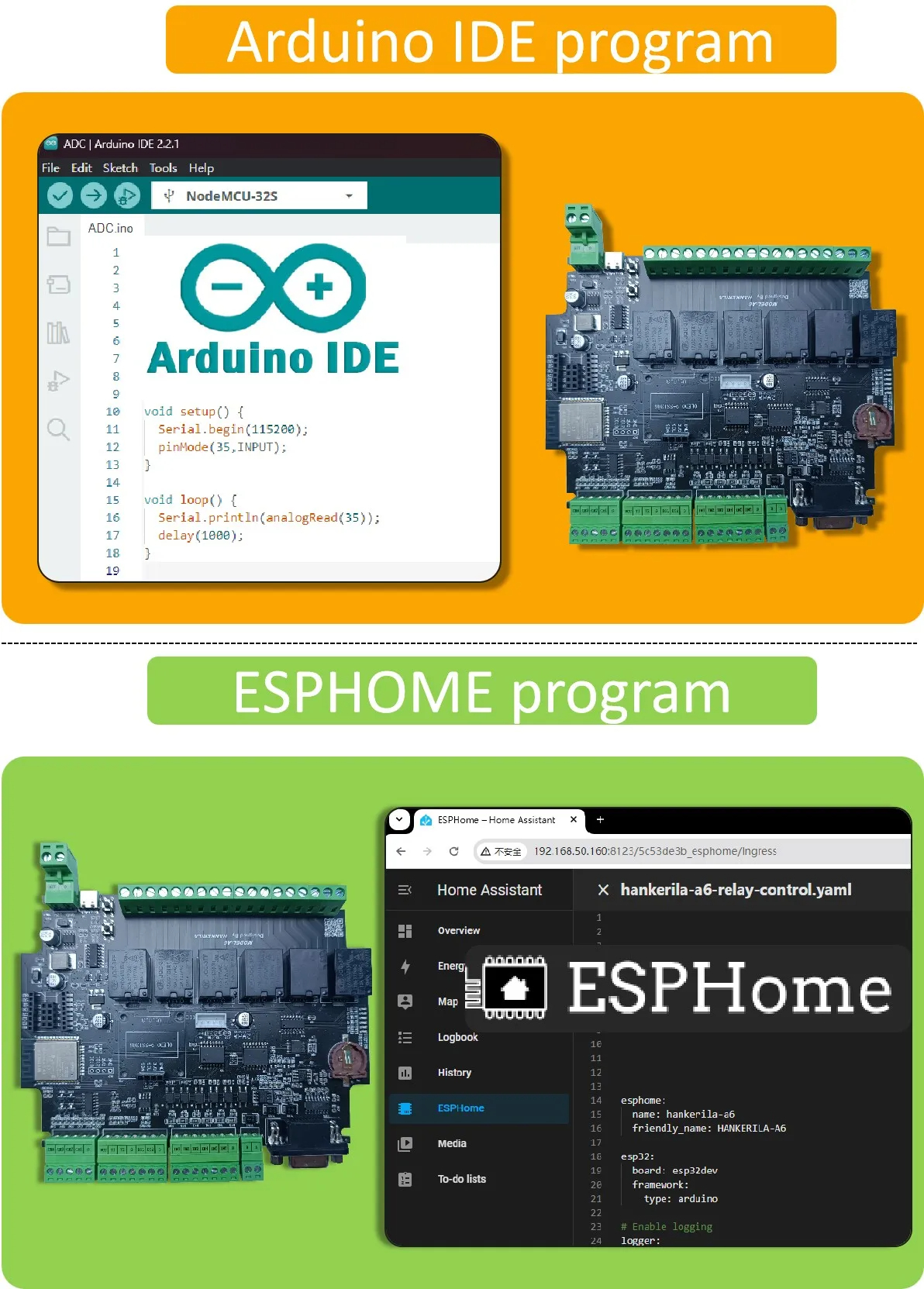 Arduino ESPHome Relay BOARD