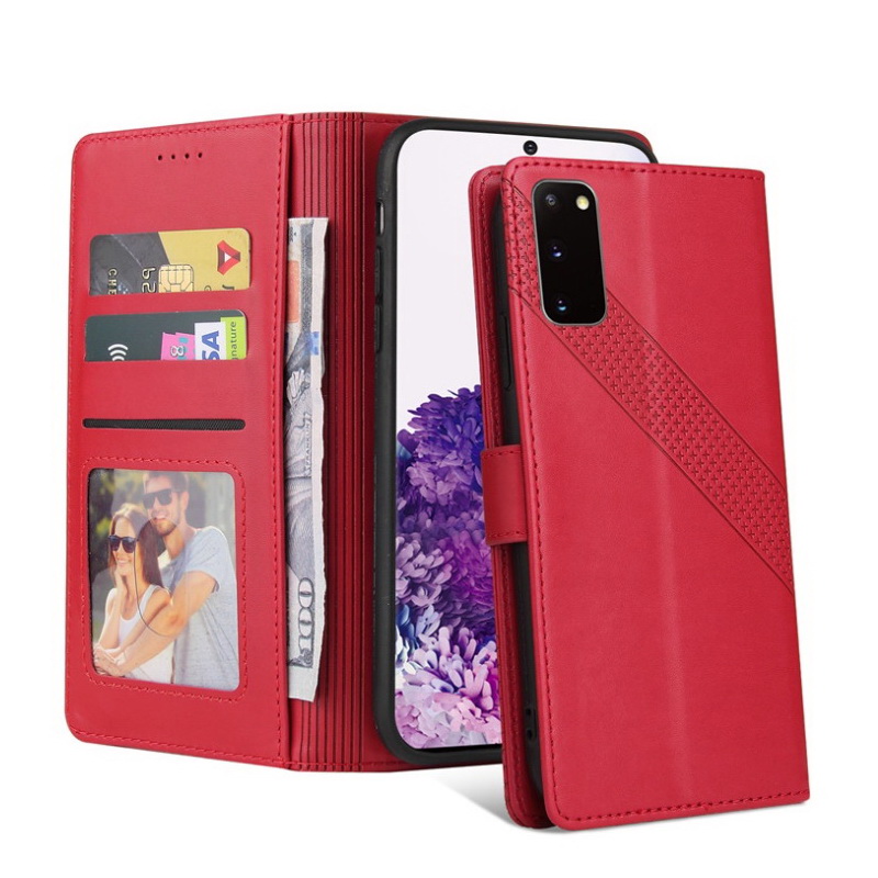 เคส Samsung Galaxy A52 / A52 5G / A52s 5G#เคสฝาพับหนัง PU สไตล์กระเป๋าสตางค์พร้อมช่องใส่การ์ด Luxury Flip Stand Card PU Leather Phone Wallet Cover Case