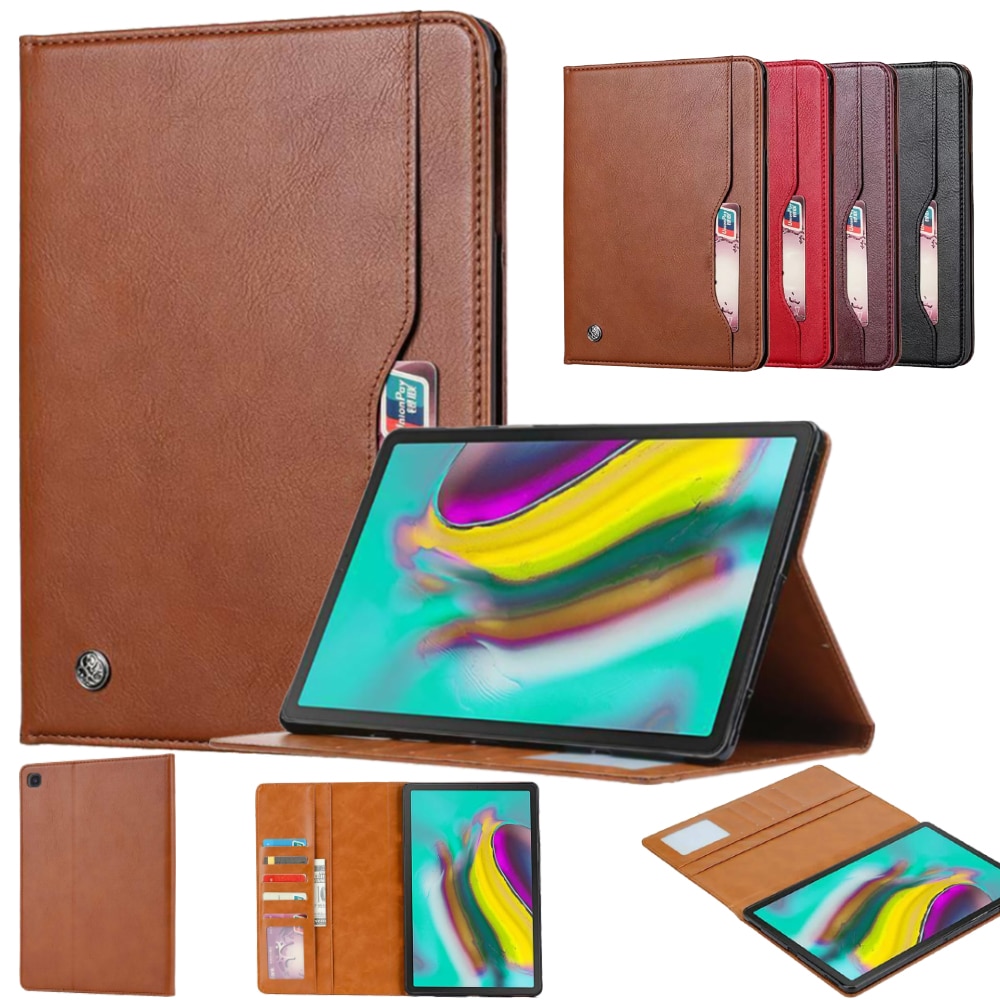 เคส Samsung Galaxy Tab A 10.1 (2019) SM-T515 T515 #เคสฝาพับหนัง PU พับตั้งได้ PU Leather Protection Flip Case with Stand