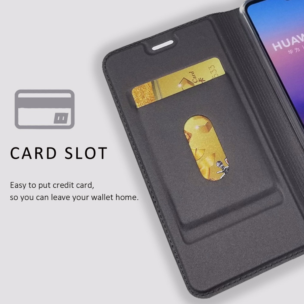 Case Samsung Galaxy J5 Pro #เคสฝาพับหนัง PU Magnetic Adsorption Stand Leather Card Holder