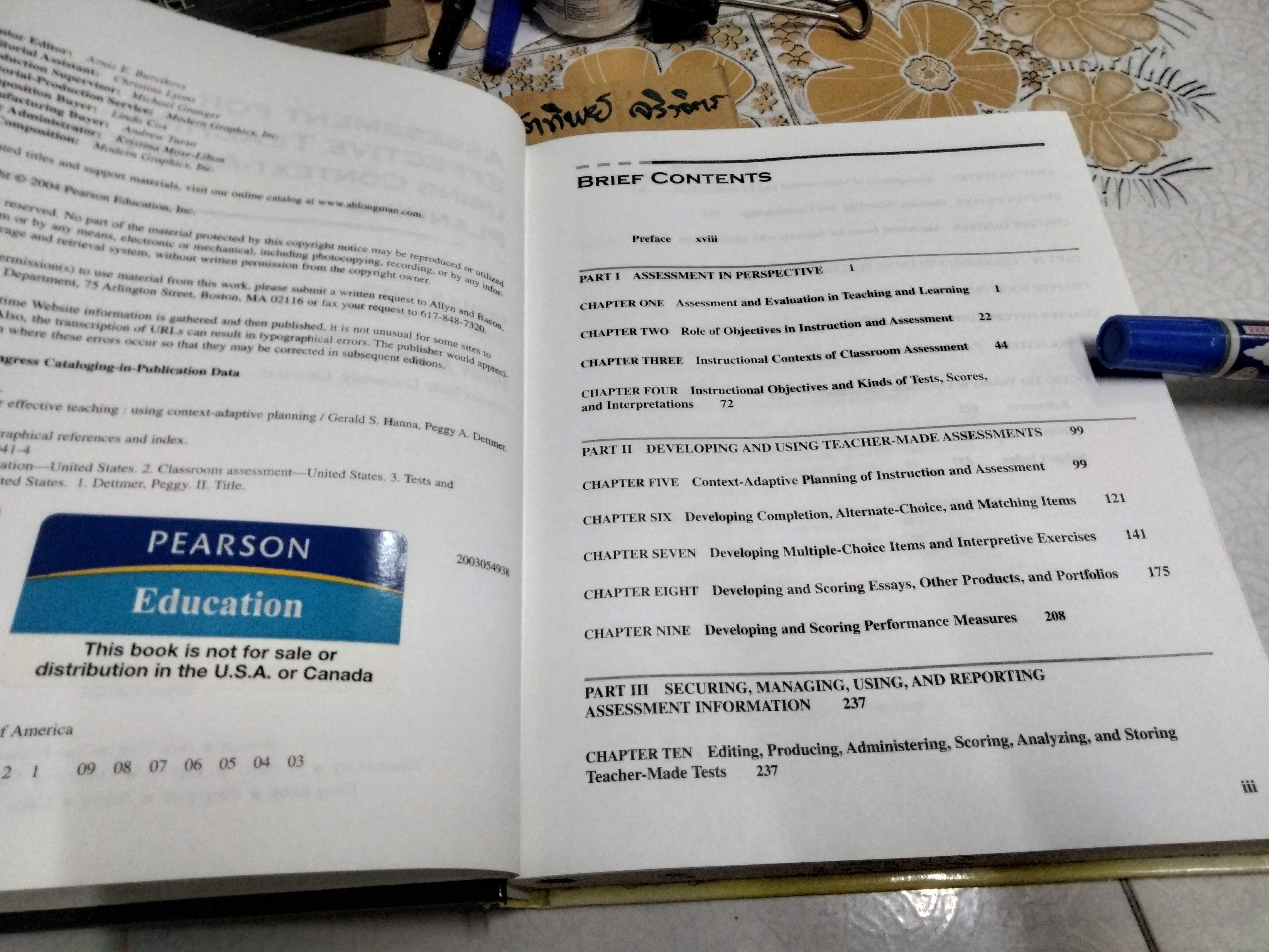 Assessment for Effective Teaching: Using Context-Adaptive Planning - Hanna, Gerald S., Dettmer, Peggy Pearson Education, 2004
