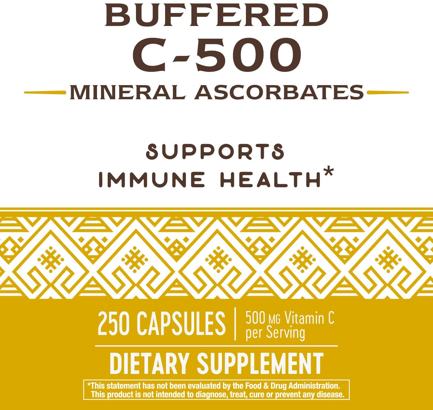 (Pre Order) Nature's Way® Buffered C-500 mg 250 Capsules วิตามินซี สูตรบัฟเฟอร์ ไม่เป็นกรด