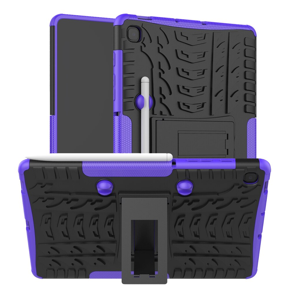 เคส Samsung Galaxy Tab S6 Lite 10.4 SM-P610 SM-P615 SM-P617 Kickstand PC + TPU Hybrid เคสฝาหลังกันกระแทก