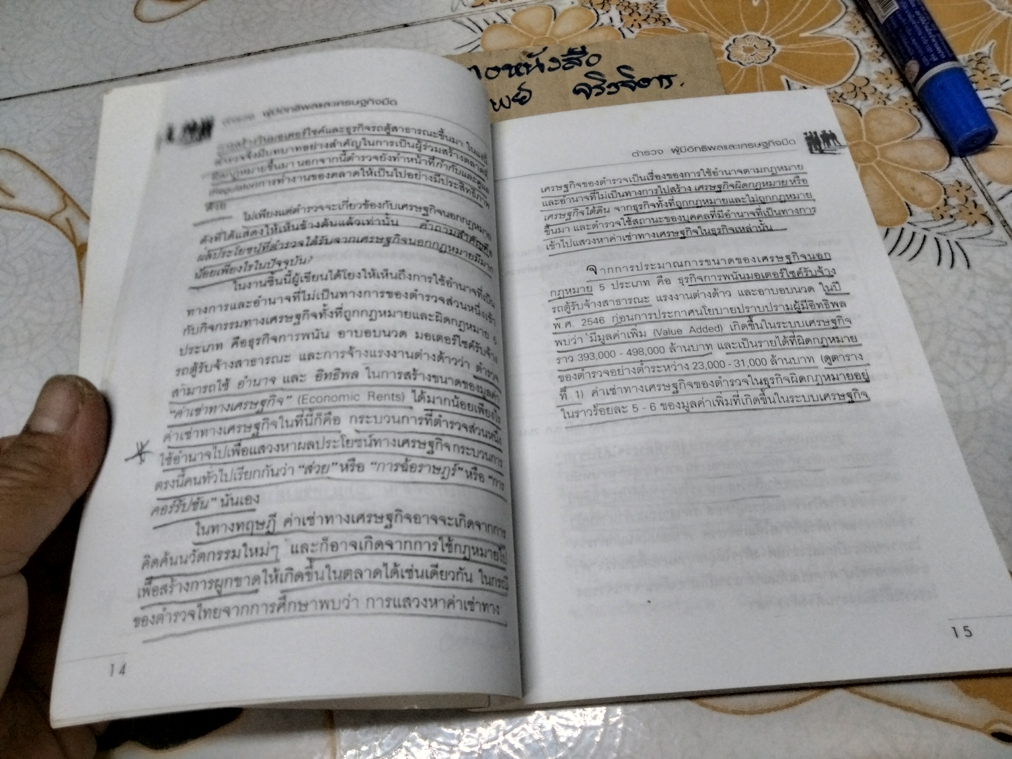 ตำรวจผู้มีอิทธิพลและเศรษฐกิจมืด โดย ดร สังศิต พิริยะรังสรรค์ พิมพ์ครั้งแรกพ.ศ 2548