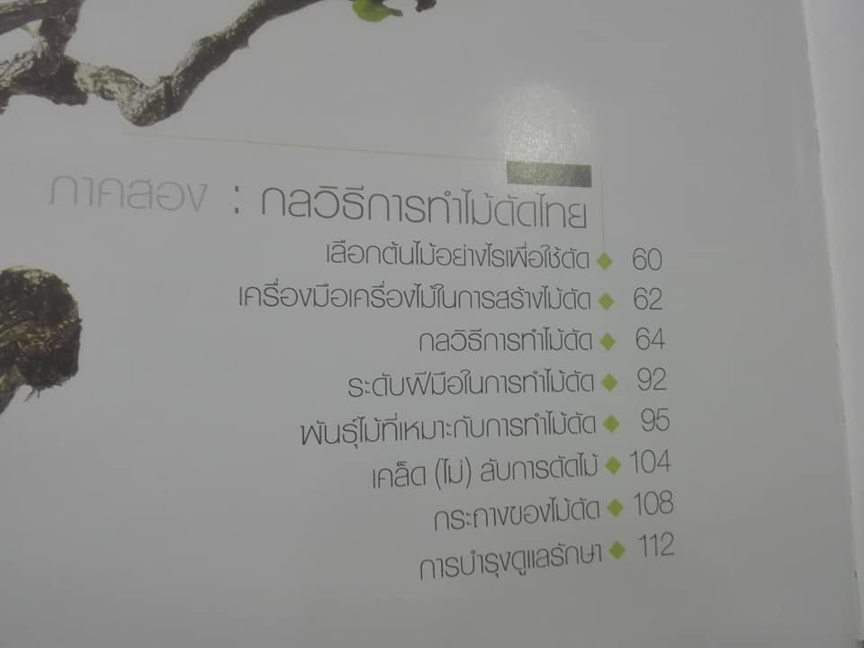 ไม้ดัดไทย (ปกแข็ง) โดย บัญชา เขมธร - ภูวดล น้ำดอกไม้ **สินค้าหมด**