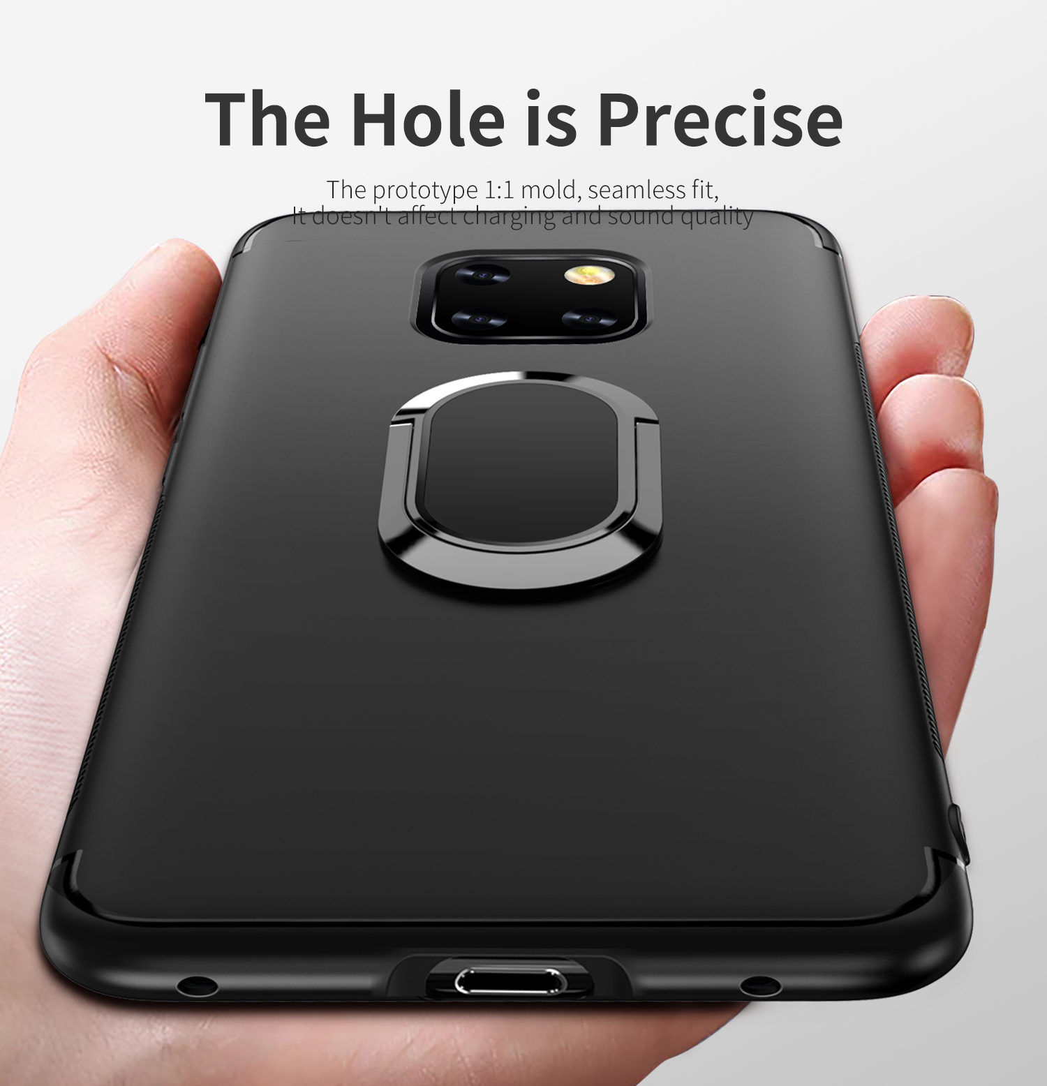 Case Huawei Mate 20 Pro #เคสฝาหลัง TPU มีแหวนสวมนิ้ว Magnetic Finger Ring Kickstand Matte TPU Cover