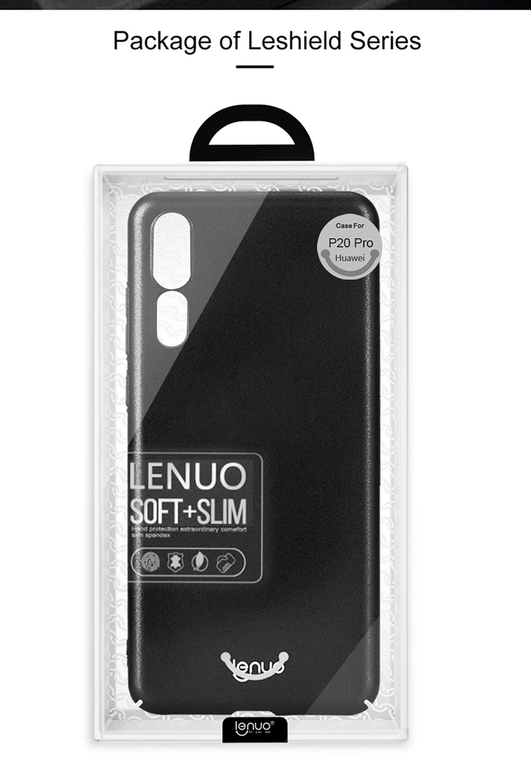 เคส Huawei P20 Pro #เคสแบบฝาหลัง LENUO Leshield Series Silky Touch Rubberized Hard PC