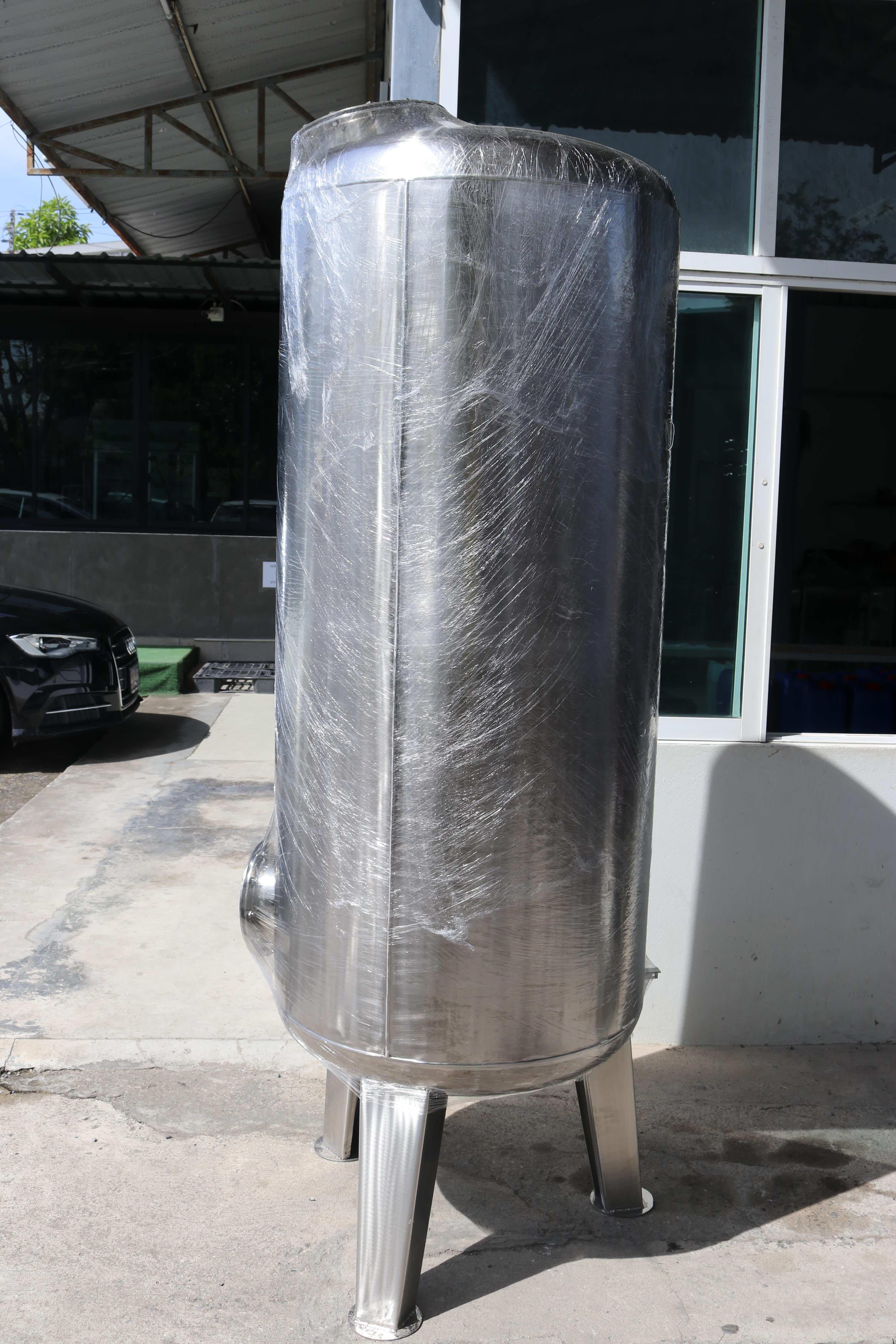 ถังกรองสแตนเลส18นิ้วสูง150หนา3mm