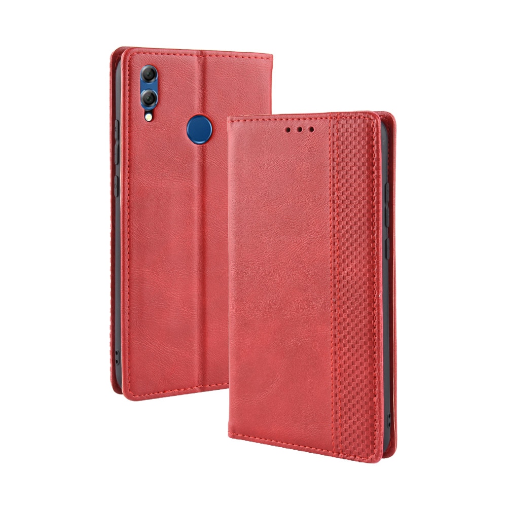 เคส Huawei Y9 (2019) #เคสฝาพับปกหนังสไตล์วินเทจดูดซับอัตโนมัติแบบกระเป๋าสตางค์