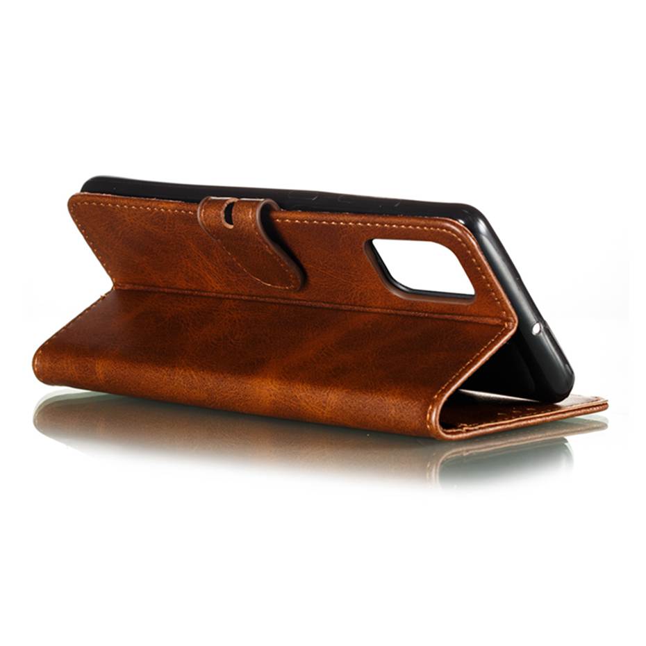 เคส Samsung Galaxy Note 20 / Note 20 5G #เคสฝาพับหนัง PU ลายแมว Imprinted Cat Pattern Leather Wallet