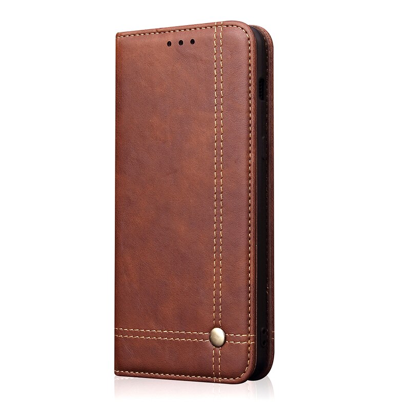 Case Huawei P30 Pro #เคสฝาพับหนัง PU Crazy Horse Texture Retro Leather Auto-absorbed Wallet คุณภาพดี