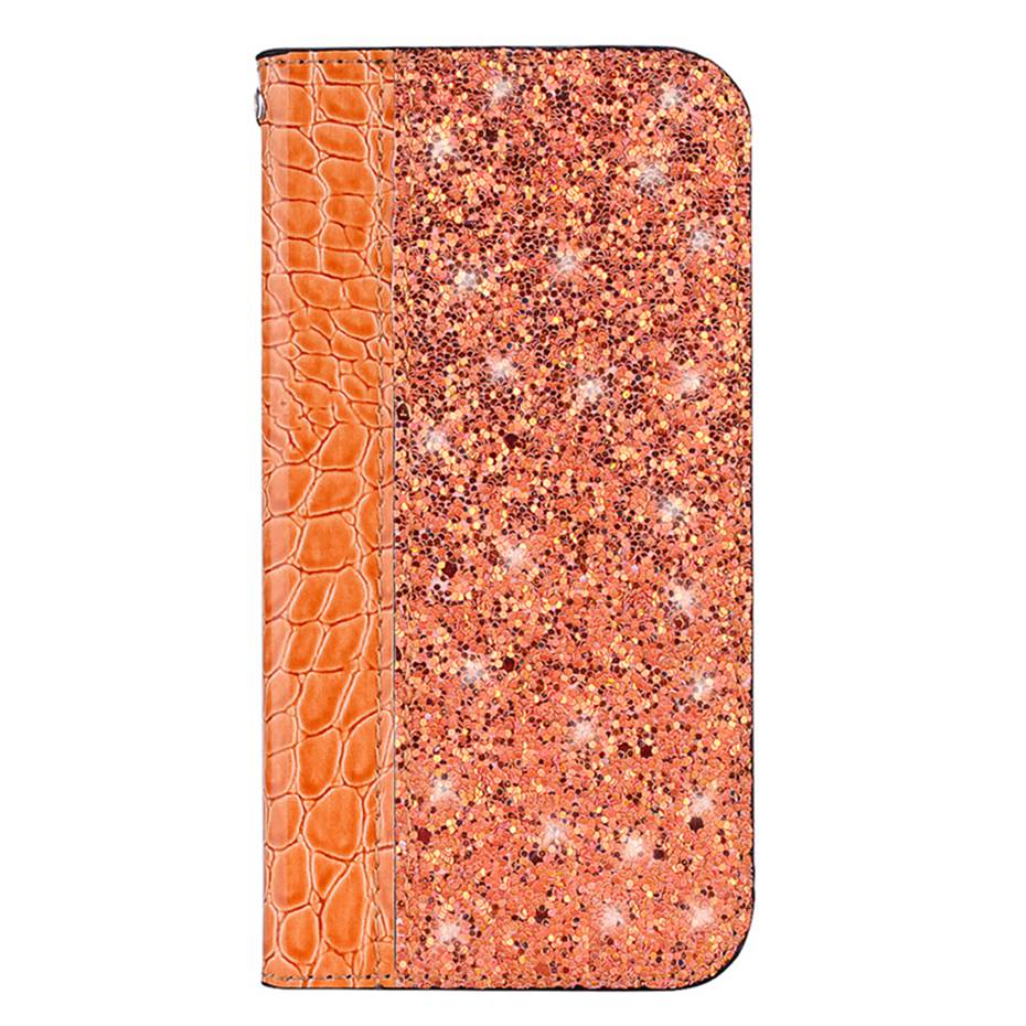 Case Huawei P30 Pro #เคสฝาพับหนัง PU ลายหนังจระเข้ Crocquile Texture Glittery Sequins Splicing มีช่องใส่การ์ด