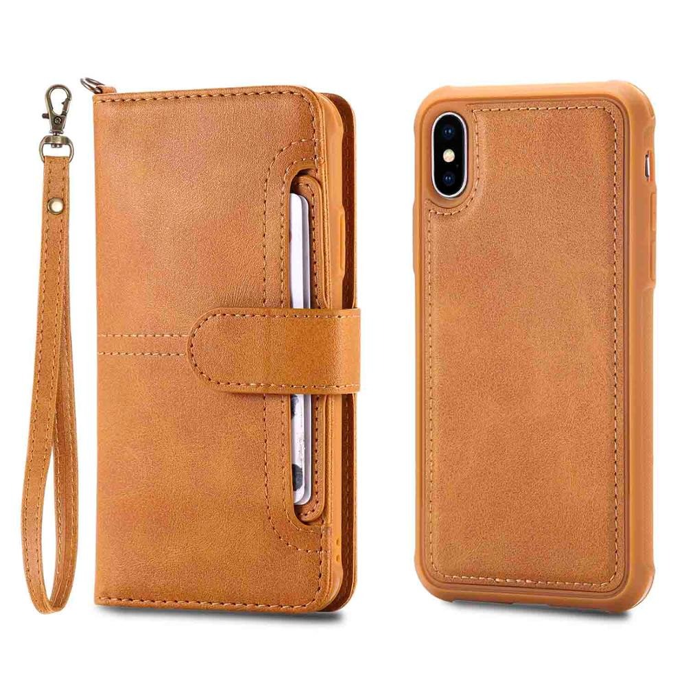 Case iPhone XS Max#เคสฝาพับแบบกระเป๋าสตางค์แยกชิ้นได้