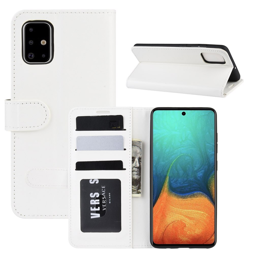 Case Samsung Galaxy A51 #เคสฝาพับหนัง PU ผิวหนังม้าสไตล์กระเป๋าสตางค์