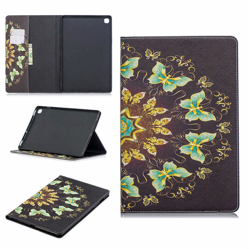 เคส Samsung Galaxy Tab A 8 (2019) P200 P205 #เคสฝาพับหนัง PU พิมพ์ลาย Pattern Printing Wallet