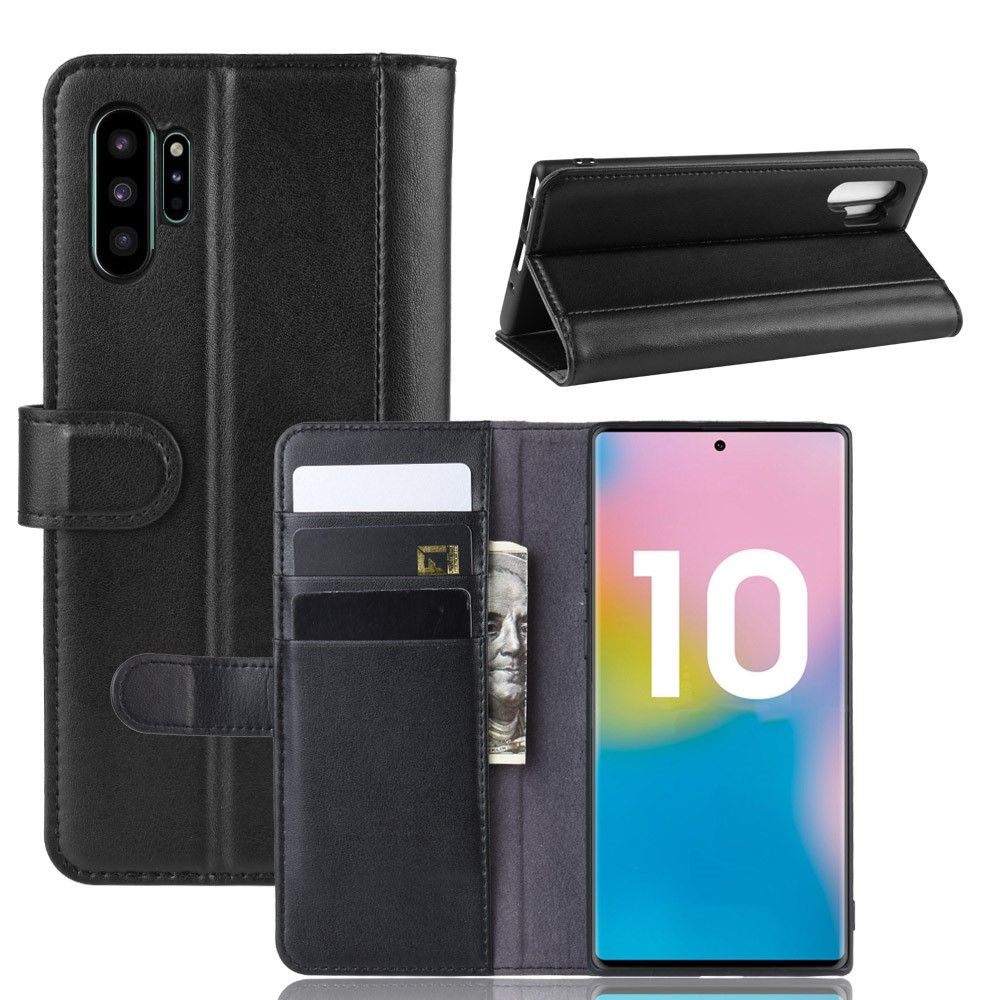 Case Samsung Galaxy Note 10+ #เคสฝาพับสไตล์กระเป๋าสตางค์รูปแบบหนังแยกมีช่องเสียบบัตรคุณภาพดี