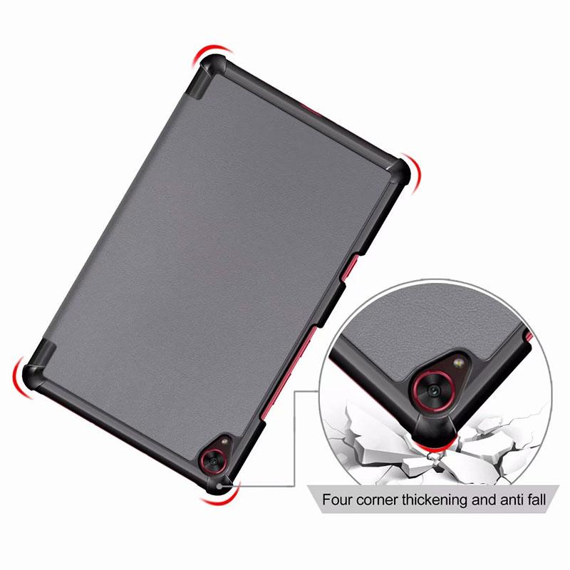 Case Huawei MediaPad M6 8.4 Turbo #เคสฝาพับ 3 พับพิมพ์ลาย Pattern Printing Tri-fold Stand PU Leather Smart Tablet