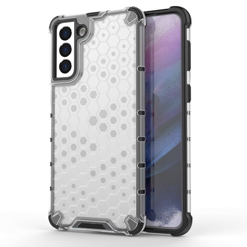 เคส Samsung Galaxy S22 5G #เคสฝาหลังกันกระแทก Honeycomb Shock Absorber TPU + PC + Silicone Hybrid