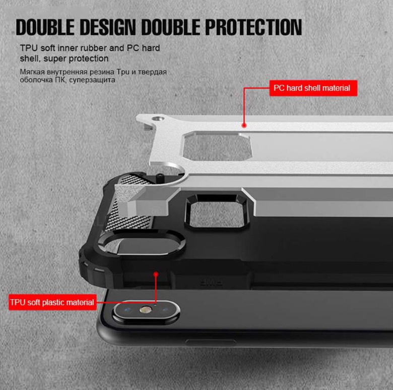 Case Samsung Galaxy Note 10+ #เคสฝาหลังเกราะป้องกัน ไฮบริด พลาสติก+TPU Heavy Duty Rugged Hybrid