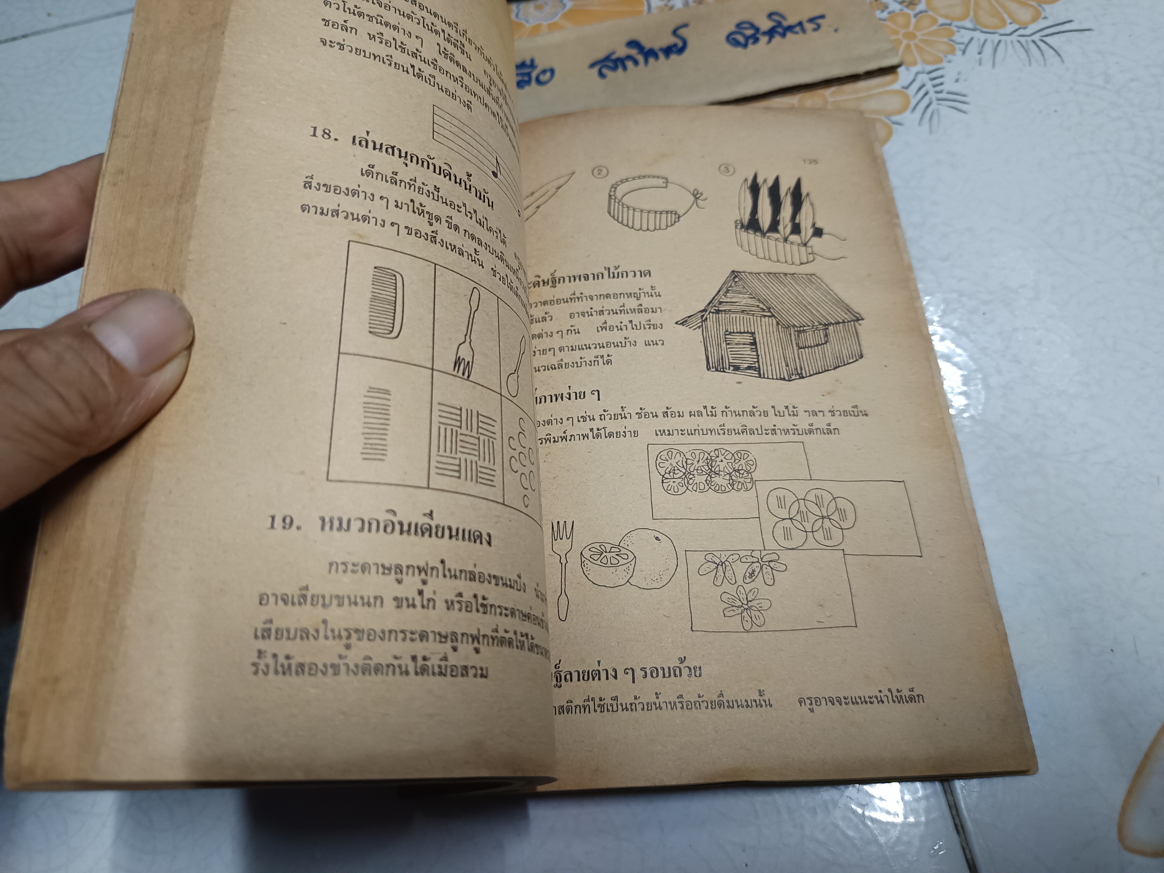 ช่วยครูคิด - ประมวลอุปกรณ์การสอนเกมและกิจกรรมสำหรับเด็ก โดย อรสา กุมารี ปุกหุต พิมพ์ครั้งแรกพ.ศ 2522 สำนักพิมพ์ไทยวัฒนาพานิช