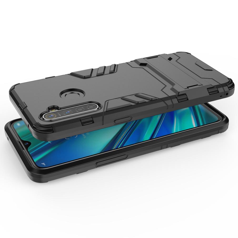 Case Realme 5 Pro #เคสฝาหลังพลาสติก ไฮบริด TPU + Kickstand