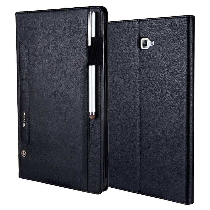 Case Samsung Galaxy Tab A 10.1 (2016) T580 T585 #เคสฝาพับหนัง PU คุณภาพดี พร้อมฝาปิดมีช่องเสียบการ์ด CMAI2 PU Leather Stand Wallet Flip