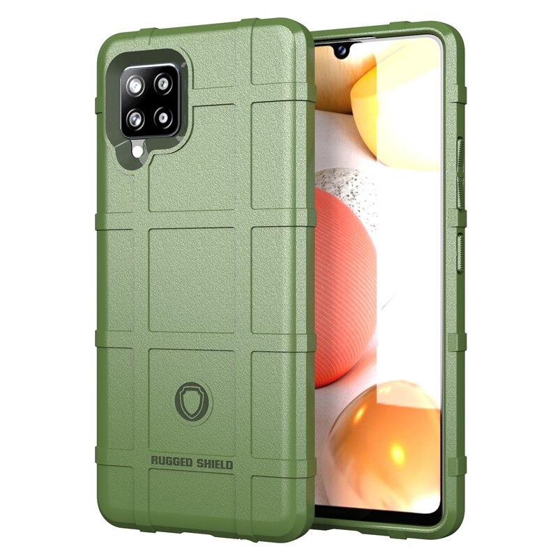 เคส Samsung Galaxy A42 5G #เคสฝาหลัง Rugged Shield Series Soft Silicone Shock Absorption Matte กันกระแทก
