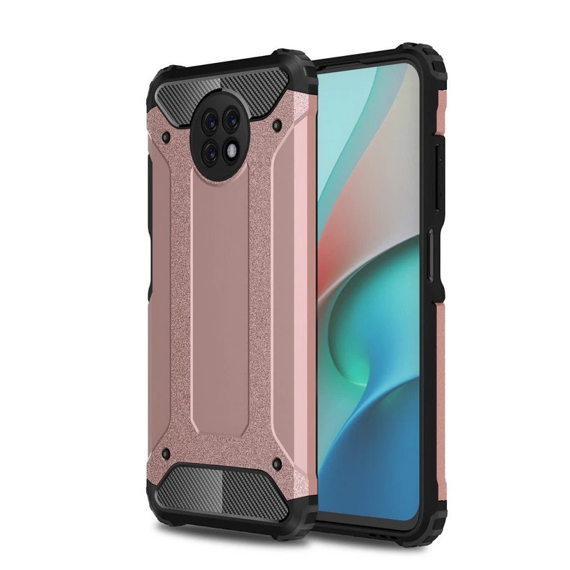 เคส Redmi Note 9T 5G #เคสฝาหลังเกราะป้องกัน ไฮบริด พลาสติก+TPU Heavy Duty Rugged Hybrid