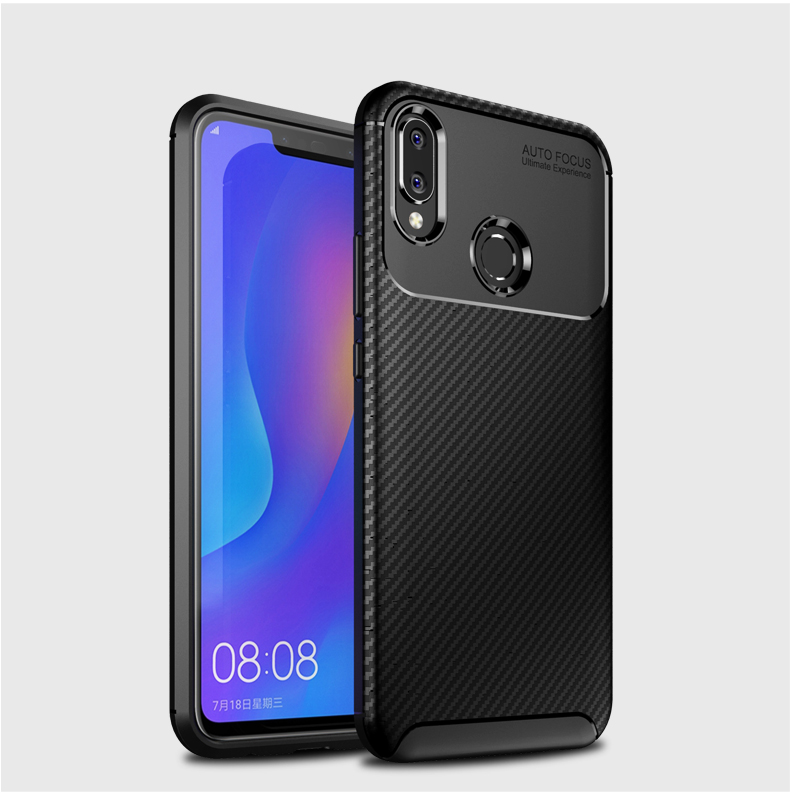 เคส Huawei nova 3 #เคสฝาหลังนิ่ม Beetle ซีรีส์คาร์บอนไฟเบอร์ TPU