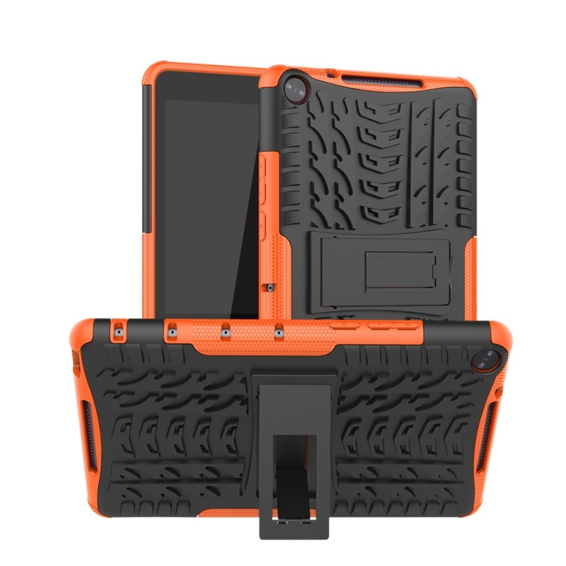 Case Huawei Mediapad M5 Lite 8 #เคสฝาหลังไฮบริด Cool Tyre PC+TPU Combo Cover with Kickstand