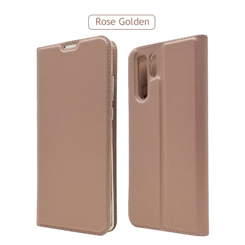 Case Huawei P30 Pro #เคสแบบฝาพับหนัง PU Magnetic Adsorption Stand Leather Card Holder