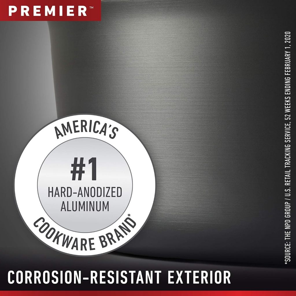 (Pre Order) Calphalon® Premier Hard-Anodized Nonstick 10-Inch and 12-Inch Fry Pan คาลฟาลอน พรีเมี่ยม ชุดกระทะ ขนาด 10 และ 12 นิ้ว