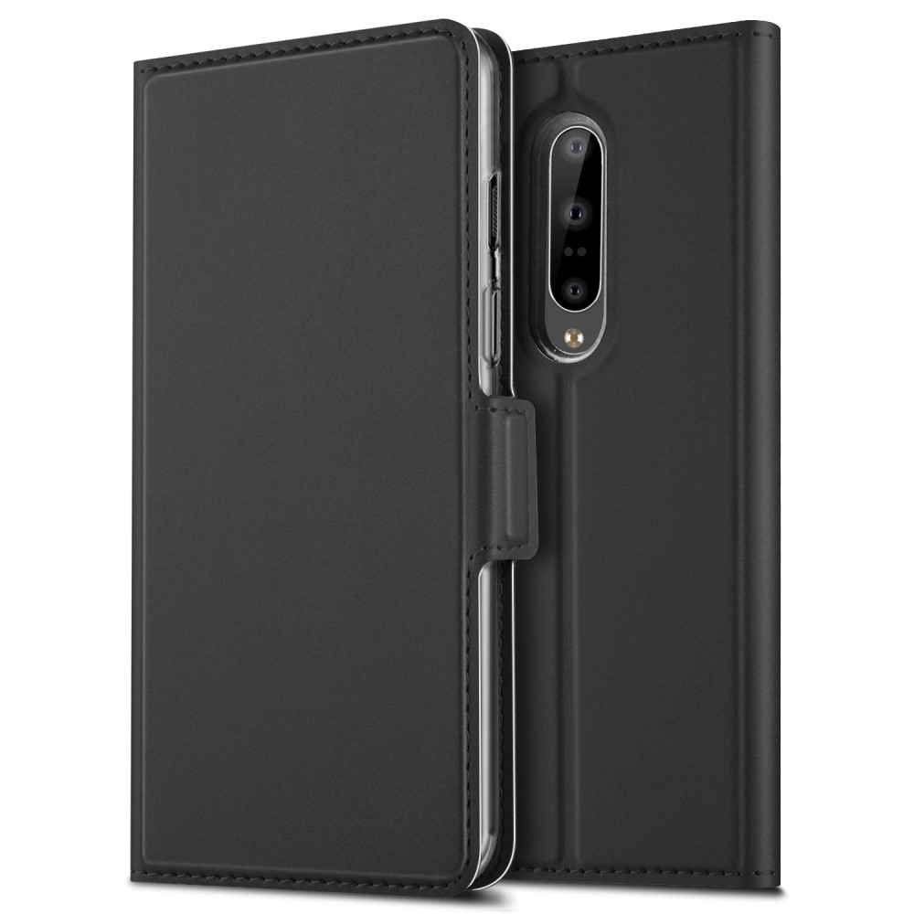 Case OnePlus 7 Pro #เคสฝาพับหนัง PU มีช่องใส่บัตรปิดอัตโนมัติ Auto-absorbed Leather Stand Card Slot