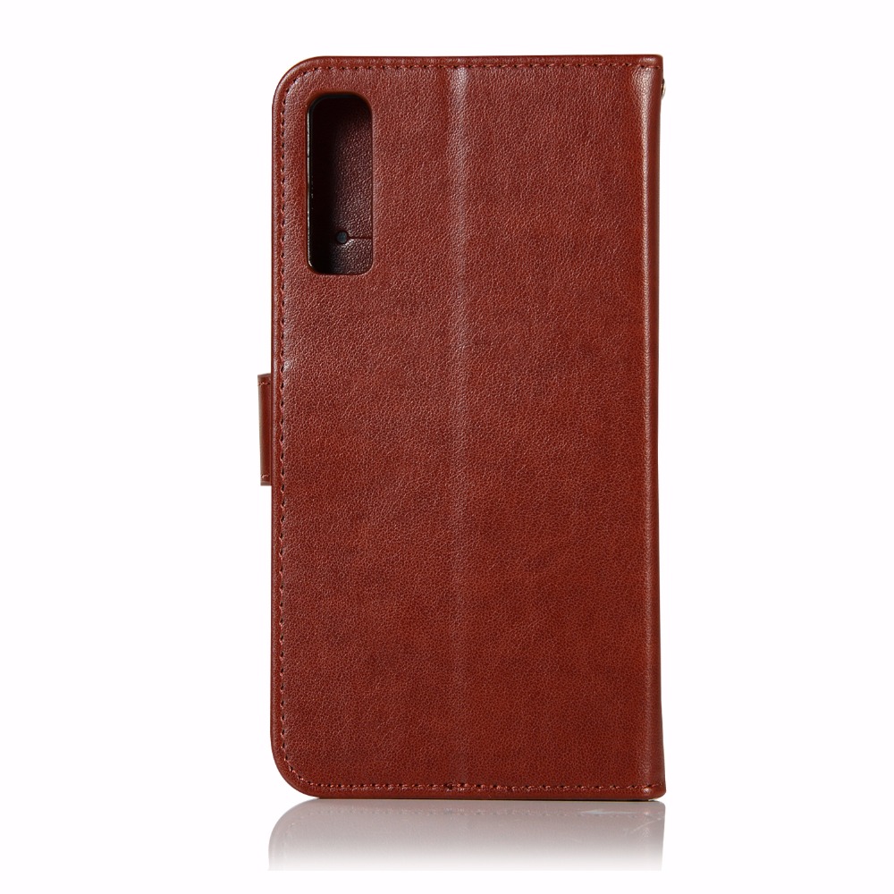 Case Samsung Galaxy A7 (2018) #เคสฝาพับแบบกระเป๋าสตางค์ฝาพับหนัง PU ลายนกฮูก Dream Catcher Owl